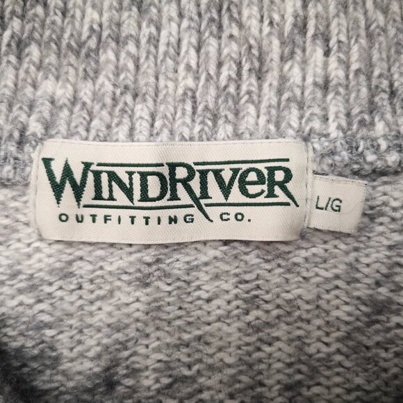 Wind River Outfitting Co. Men's Size Large Grey Made in Canada Sweater - Picture 3 of 7